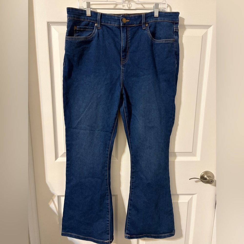 Serra Dark Blue Flare Women's Jeans